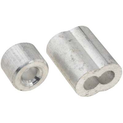 Prime-Line Cable Ferrules and Stops, 5/32", Aluminum