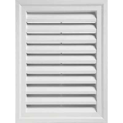 WHITE RECTGLE GABLE VENT