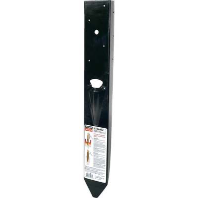 Simpson Strong-Tie Steel Black Powder-Coated Fence Post Mender