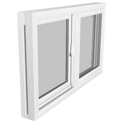 WHT BSMT SLIDING WINDOW 32X16