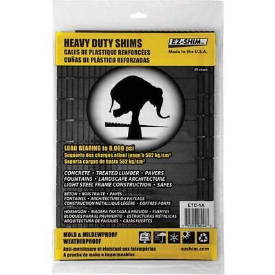 8" PLASTIC SHIMS