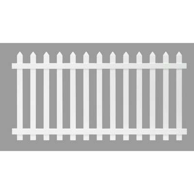 4X8 WH VNYL PICKET FENCE