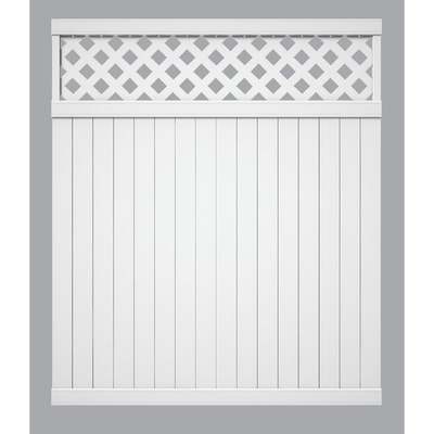 6X6 WH VNL LAT TOP FENCE