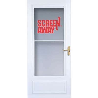 32" WHT SCREENAWAY DOOR