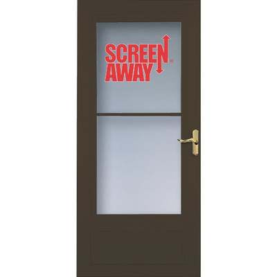 36" BRN SCREENAWAY DOOR