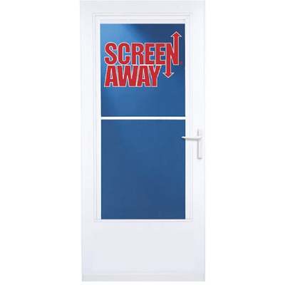 32" WHT SCREENAWAY DOOR