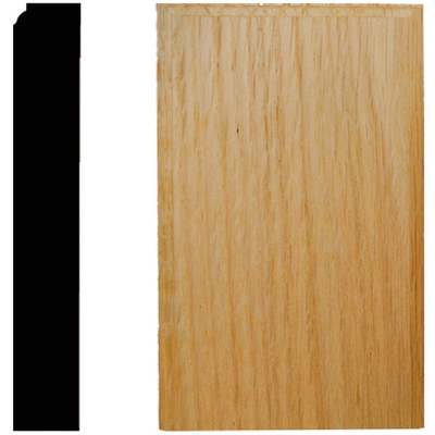 House of Fara 7/8 In. W. x 3-1/2 In. H. x 6 In. L. Oak Plinth Block