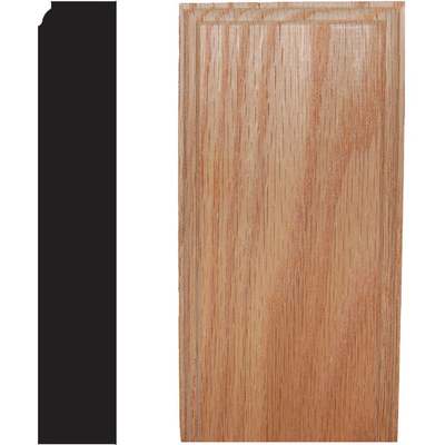 House of Fara 7/8 In. W. x 2-1/2 In. H. x 5 In. L. Oak Plinth Block