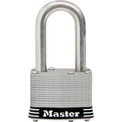 Master Lock 1-3/4 In. Laminated Stainless Steel Keyed Padlock with 1-1/2 In.