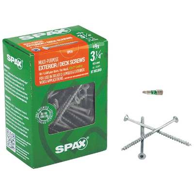 9X3-1/4 FH EXT MP SCREW 1# SPAX