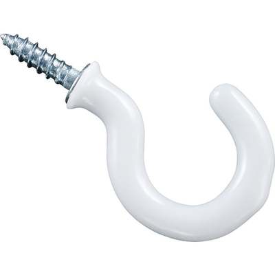 1" WHT VNYL CUP HOOK