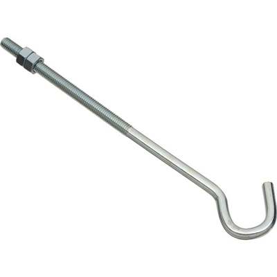 HOOK BOLT ZINC 3/8X10"