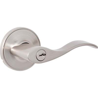 LOCK DOOR ENTRY LEVER BR/NICKEL