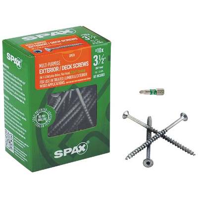 10X3-1/2 FH EXT MP SCREW 1# SPAX