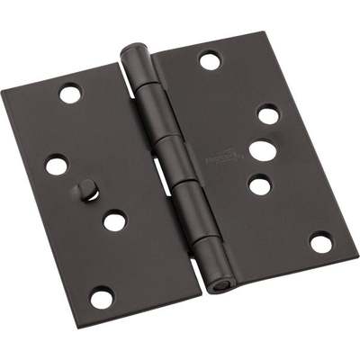 4" SQ DOOR HINGE ORB 3PK