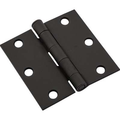 3" BLK SQ DOOR HINGE