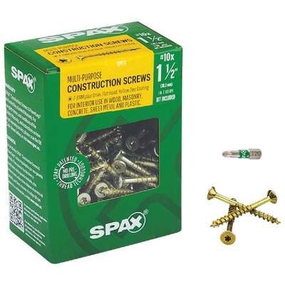 10X1-1/2 MP FH INT SCREW 1# SPAX