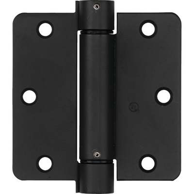 National 3.5 In. Oil Rubbed Bronze 1/4 In. Radius Spring Door Hinge