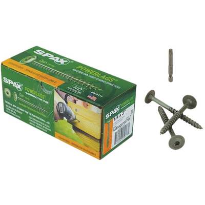 1/4X3 WH POWERLAG SCREW 50 SPAX