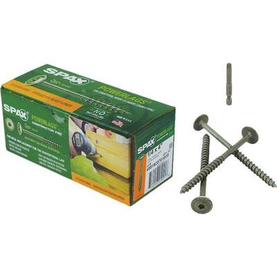 1/4X4 WH PWRLAG SCREW 50 SPAX