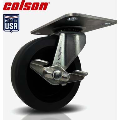 3" TPR Swivel Caster w/ Brake