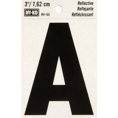 3" REFLECT LETTER A