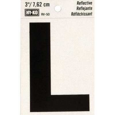 3" REFLECT LETTER L