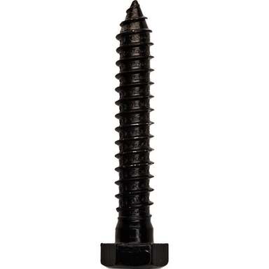 4CT .5X3" HX BLK LAGBOLT