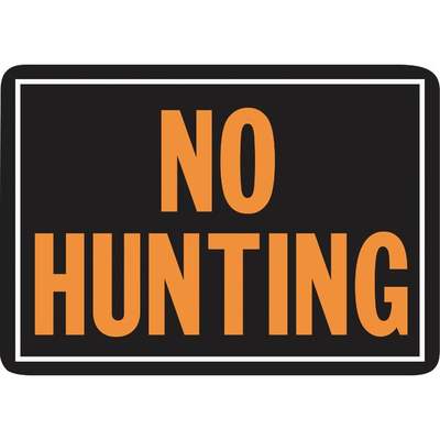 10X14 NO HUNTING SIGN