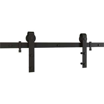 72" Matte Black Barn Door Kit