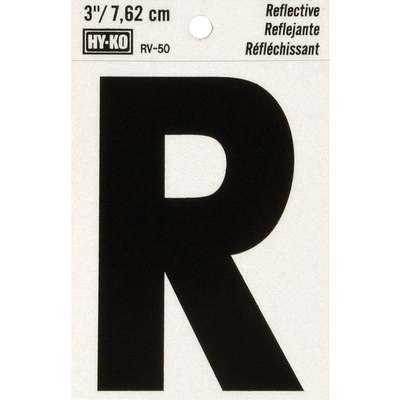 3" REFLECT LETTER R