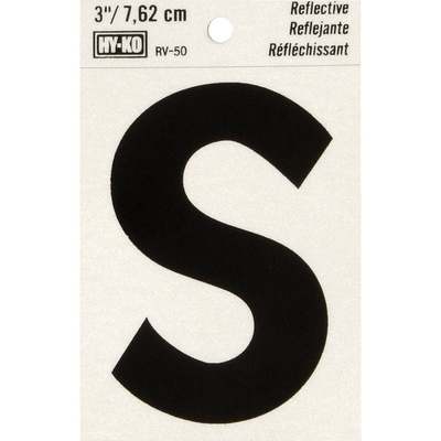 3" REFLECT LETTER S