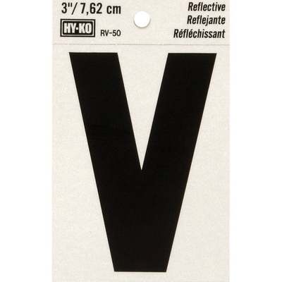 3" REFLECT LETTER V