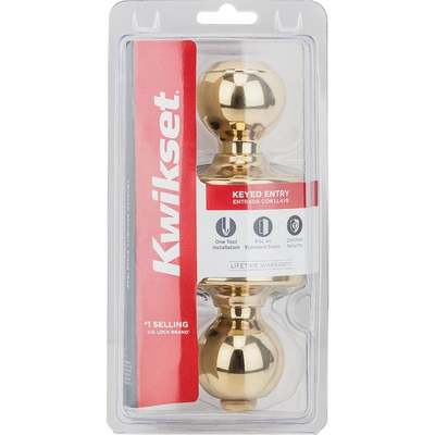 LOCK ENTRY POLO POLISHED BRASS