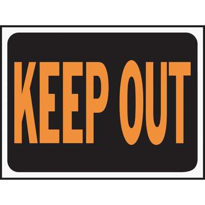 9x12 Keep Out Sign