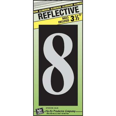 ALUM REFLECTIVE NUMBER-#8