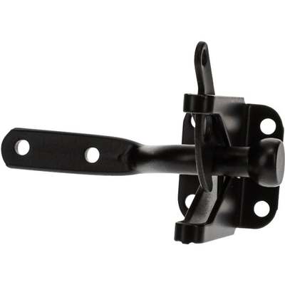 SELF-LOCKING GATE LATCH BLACK