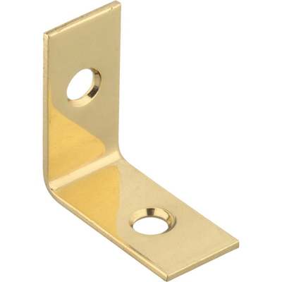 BRACE CORNER 1'X1/2"P/BRASS