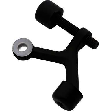 BLK HINGE PIN DOOR STOP