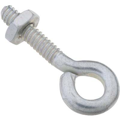 National 3/16 In. x 1-1/2 In. Zinc Eye Bolt with Hex Nut