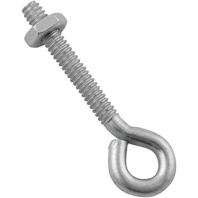 National 3/16 In. x 2 In. Zinc Eye Bolt with Hex Nut