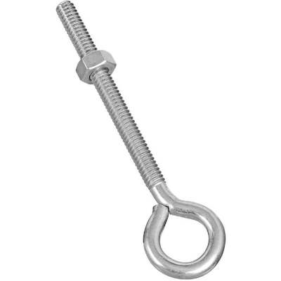 National 1/4 In. x 4 In. Zinc Eye Bolt with Hex Nut