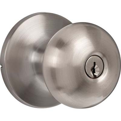 Steel Pro Brushed Nickel Entry Door Knob
