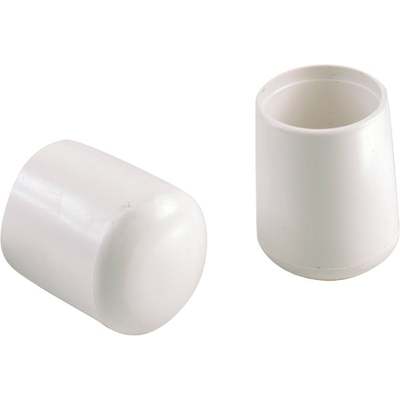 5/8" WHITE VINYL LEG TIP