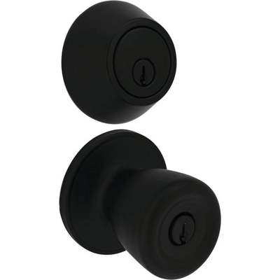 2pk Black Entry w/ Deadbolt