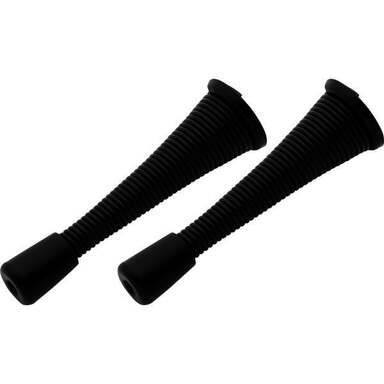 2PK BLK SPRNG DOOR STOP