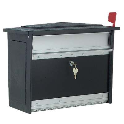 BLACK SECURITY MAILBOX