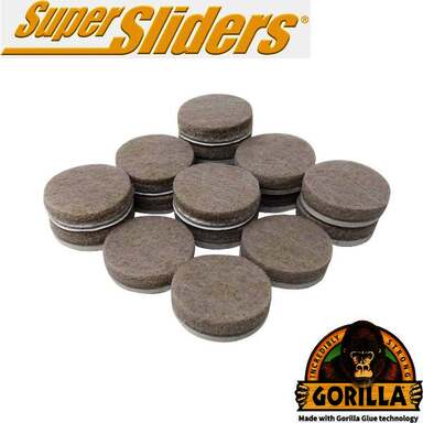 16PC 1" BEIGE FELT PAD