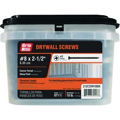 10LB 8X2-1/2" CRS SCREW