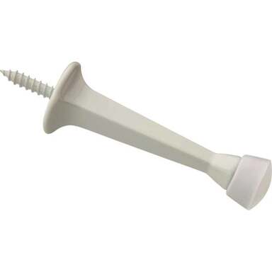 V236 WHT SQR DOOR STOP